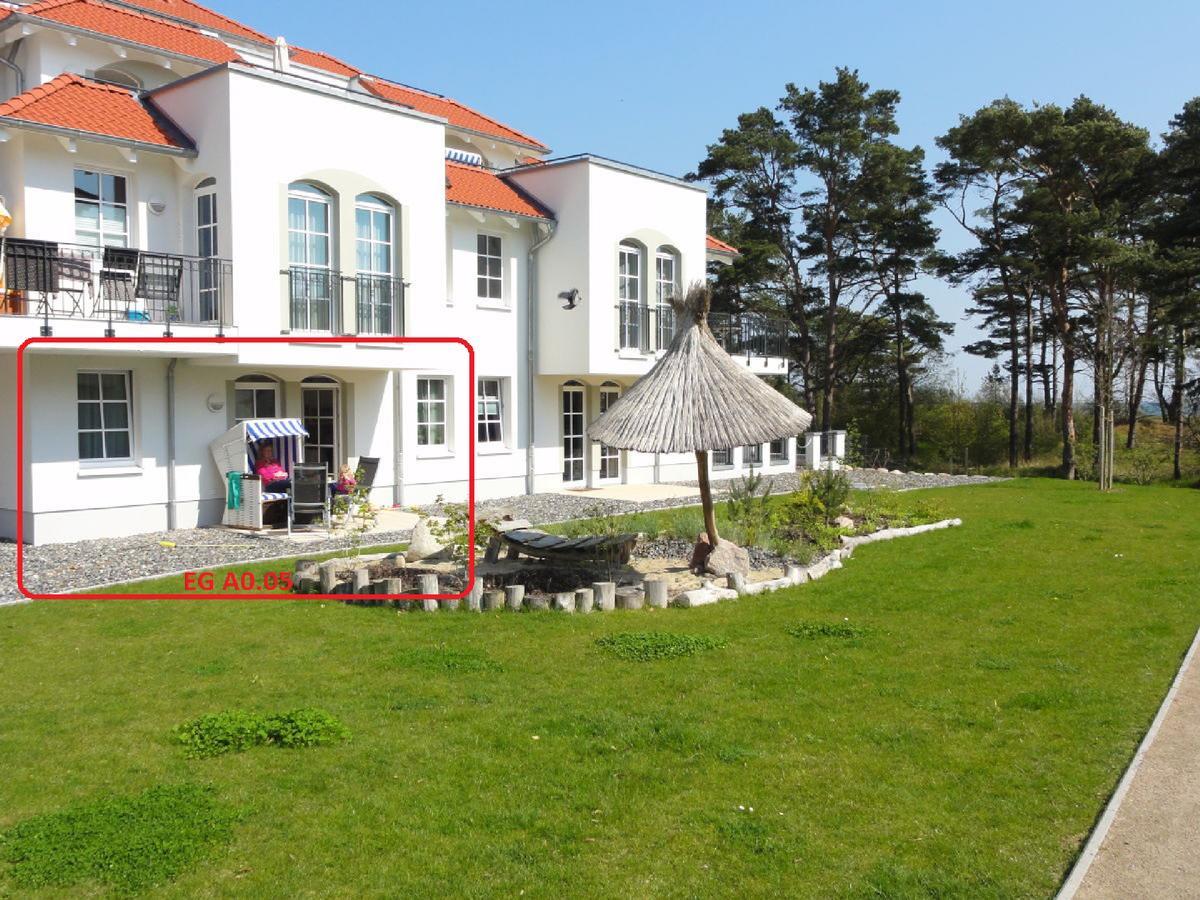 3 Zimmer Ferienwohnung Haus Meeresblick Mit Meerblick A005 Mit Suedterrasse Und Strandkorb 바베 외부 사진